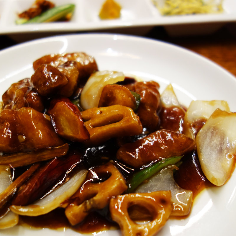 黒酢豚定食(MANDARIN MARKET(マンダリン・マーケット))