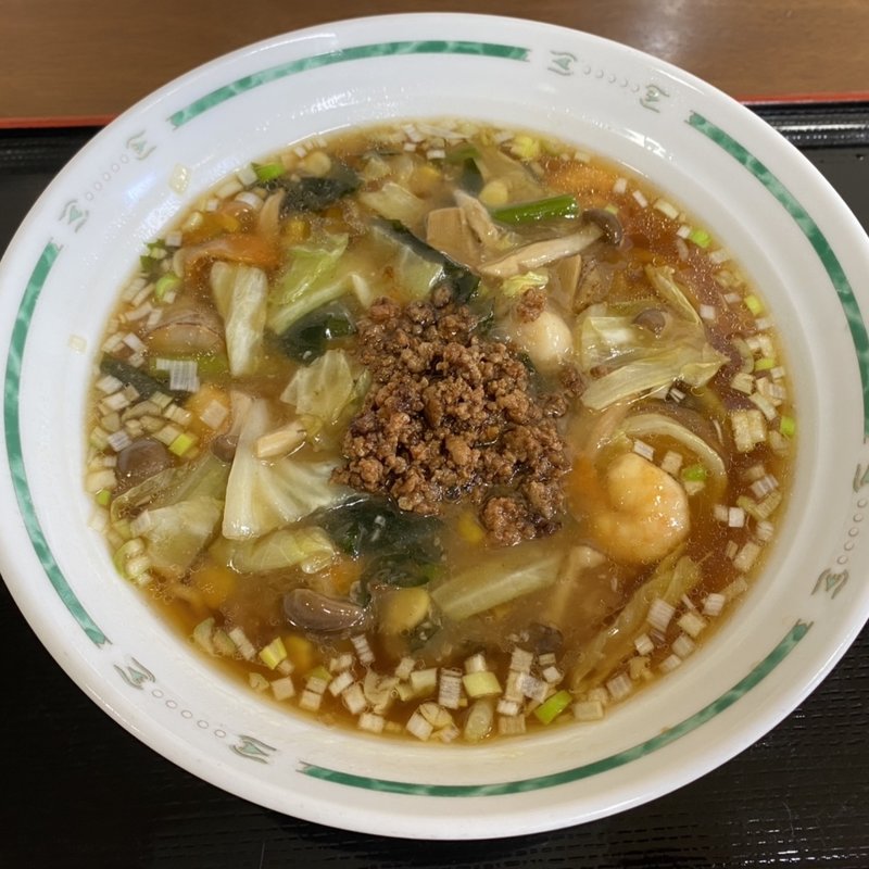 五目野菜あんかけラーメン(割烹かたやま )