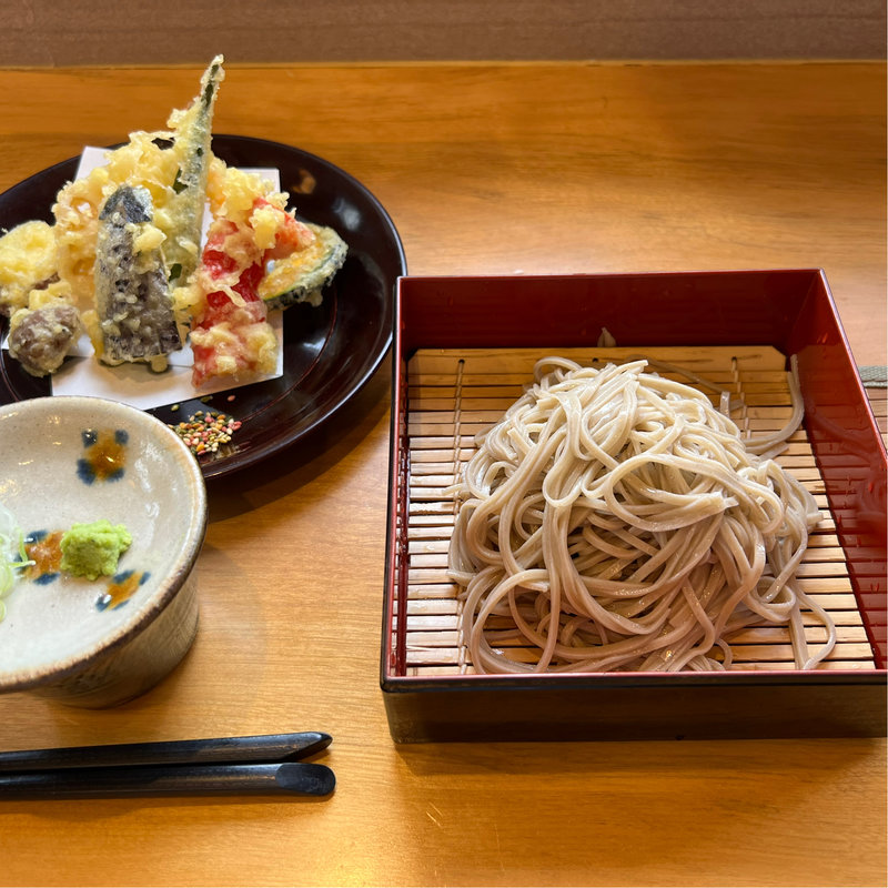 天ぷら蕎麦(花の里　あら木)