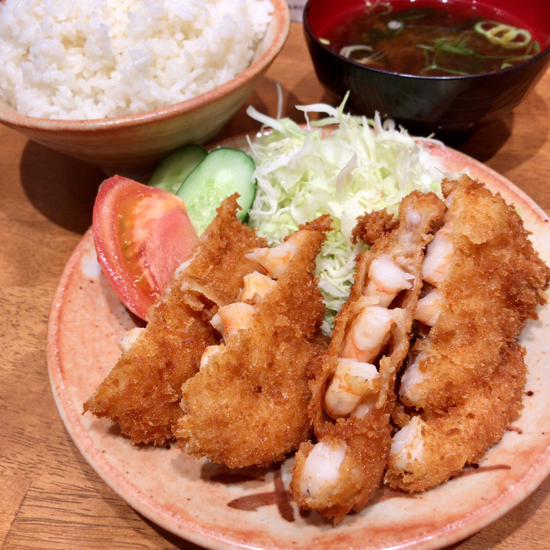 エビカツ定食(酒津屋 伏見店)