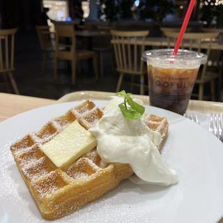 発酵バターとシュガー(waffle&smoothie ゴッフル)