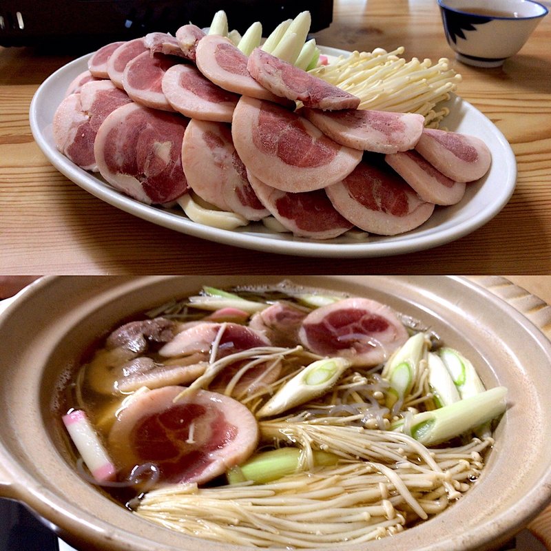 合鴨鍋(湯の元温泉旅館)