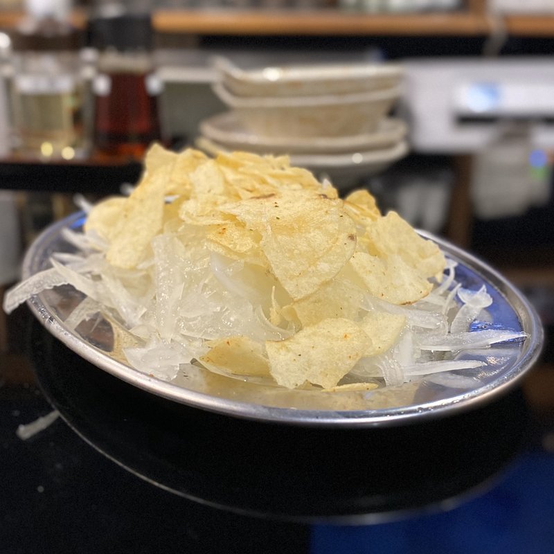 ザクザクオニオンサラダ(鶏白湯おでんと横焼き＆男前餃子 とりだし)