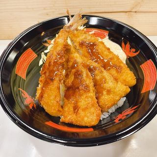 ミニ超鯵フライ丼(ラーメン専科 竹末食堂)