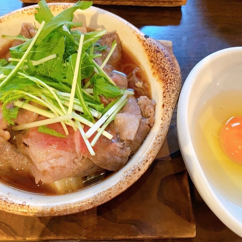 黒毛和牛のすき焼き定食(俺の割烹 銀座本店)