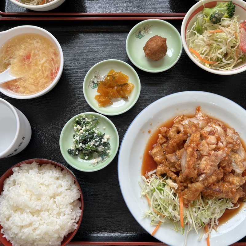 油淋鶏定食(中華料理福泉餃子 （チュウカリョウリフクセンギョウザ）)