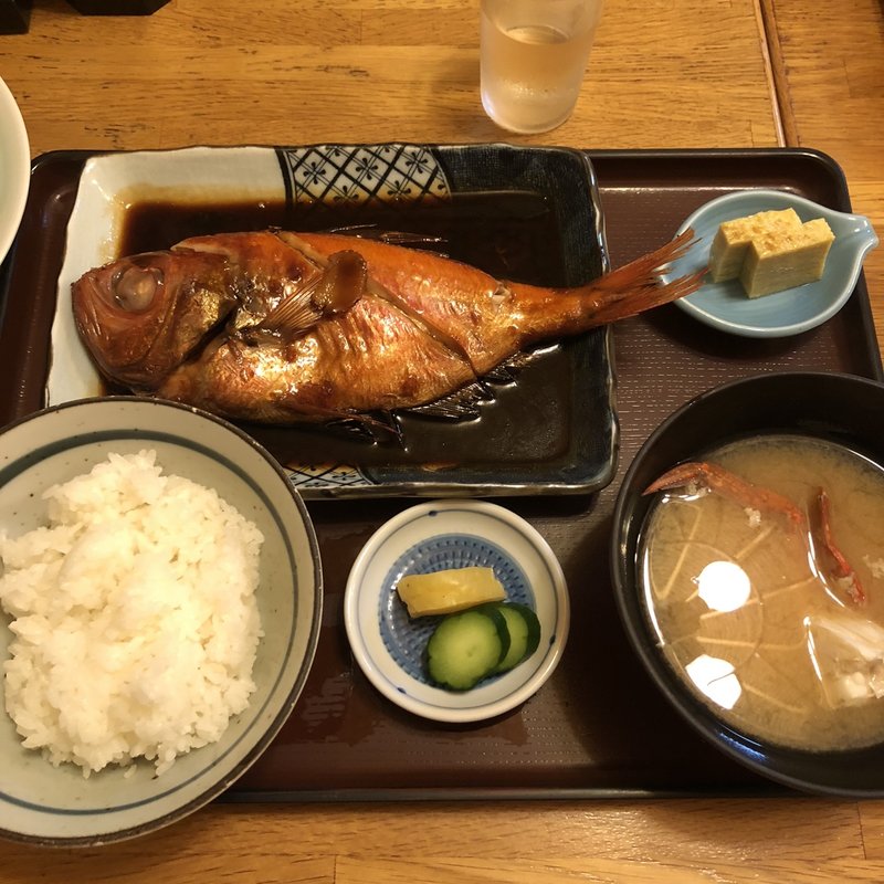 金目鯛の煮付け定食(横田食堂 （よこたしょくどう）)
