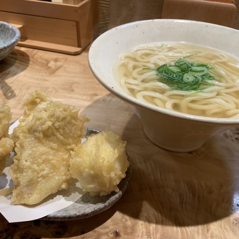 親子天かけ(うどん屋 新堀)
