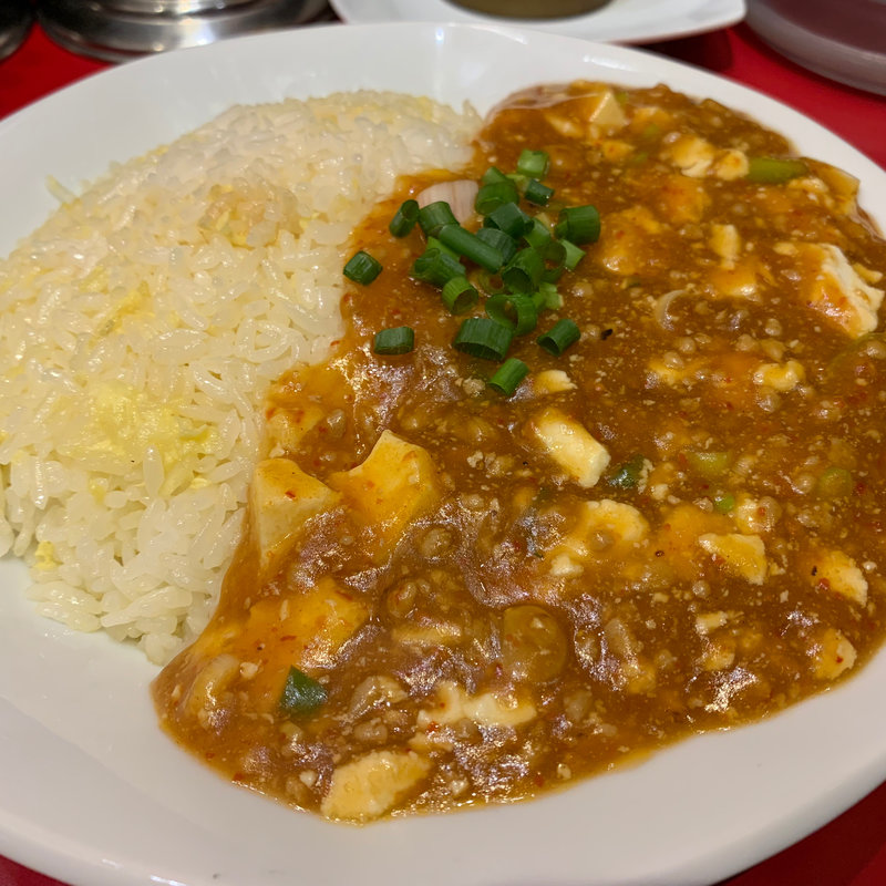 麻婆豆腐あんかけチャーハン(肉あんかけチャーハン 炒王 新宿西口店)