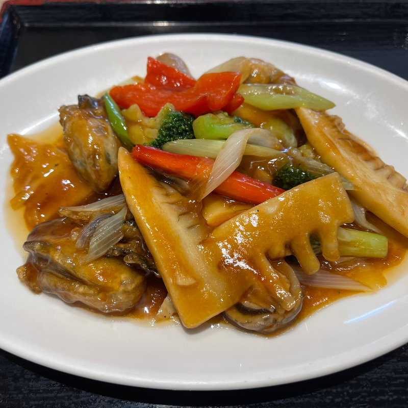 オイスター炒め定食(栄華光本店)