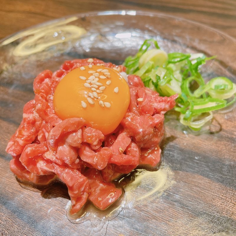 レアステーキ風ユッケ(焼肉匠覚王木屋町亭 )