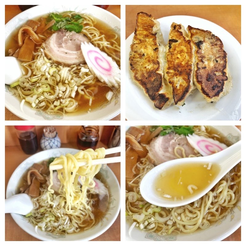 Bランチ(ラーメンと餃子三個)(宝家 )