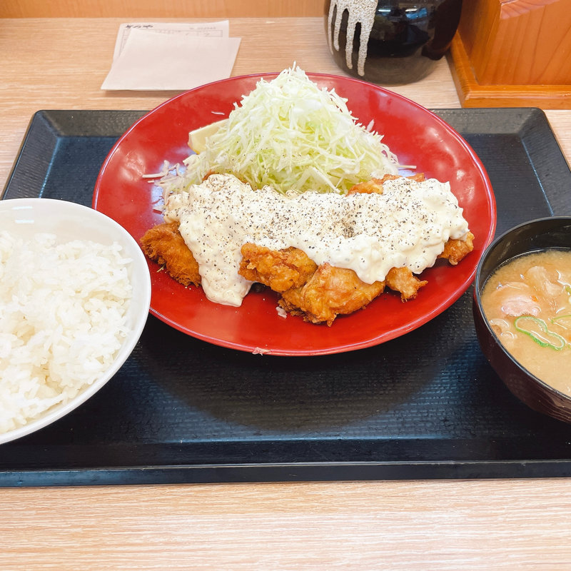 チキンと唐揚のタルタル合盛定食(かつや 宇都宮インターパーク店 )