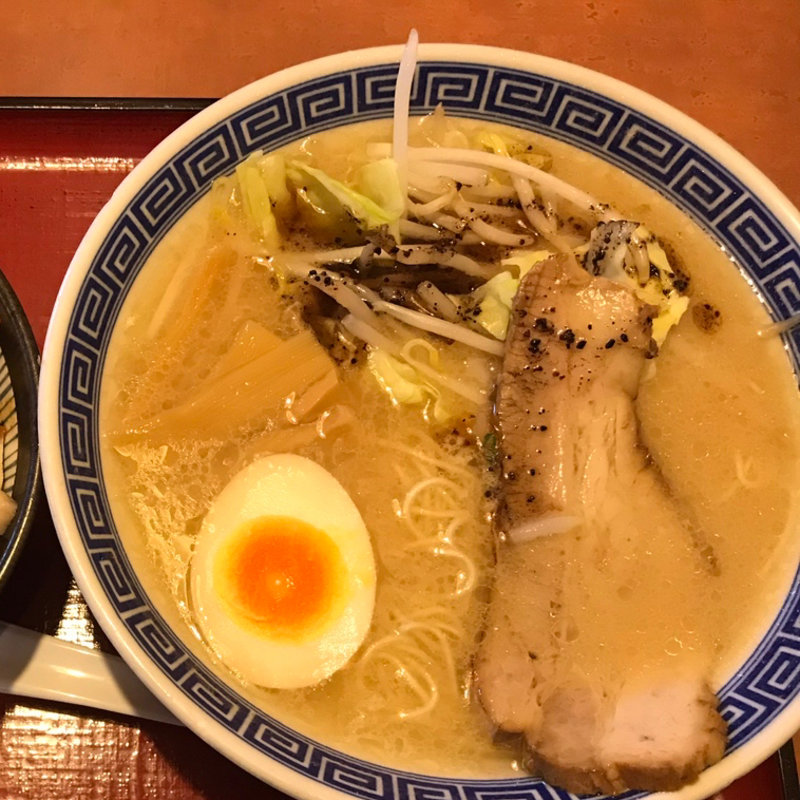 醤油ラーメン　チャーシュー丼(優勝軒 熊谷佐谷田店)