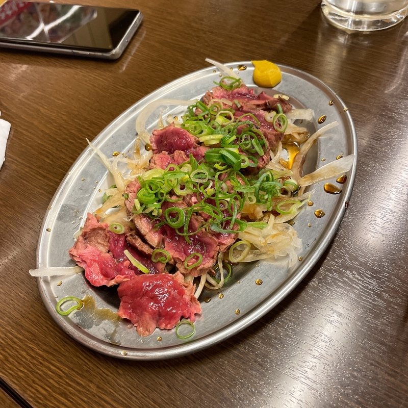 馬刺したたき(串屋横丁 門前仲町店)