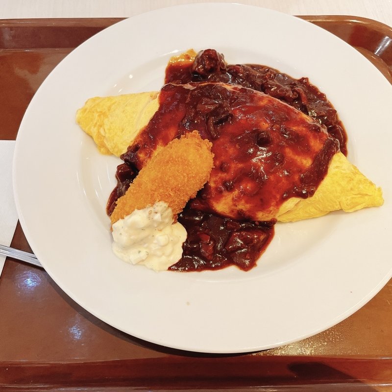 名物オムハヤシ　カニクリームコロッケ(66 キッチン ららぽーとTOKYO-BAY店)