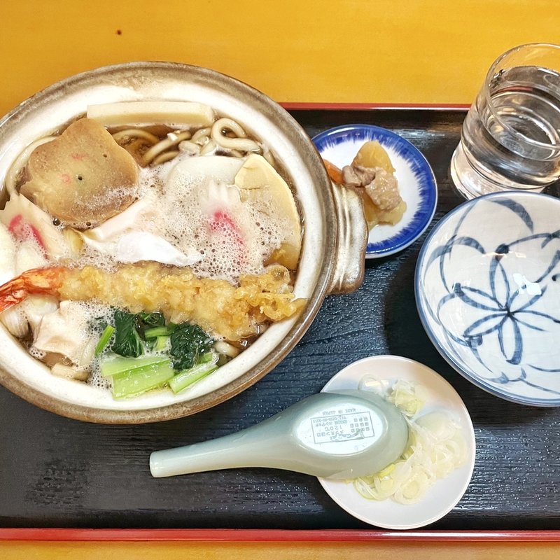 鍋焼きうどん(長寿庵)
