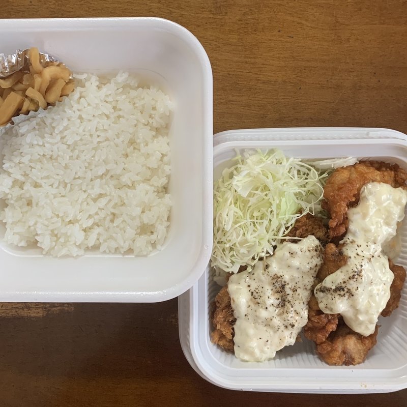 チキンカツとから揚げのタルタル合い盛り弁当(かつや 国立府中インター店)