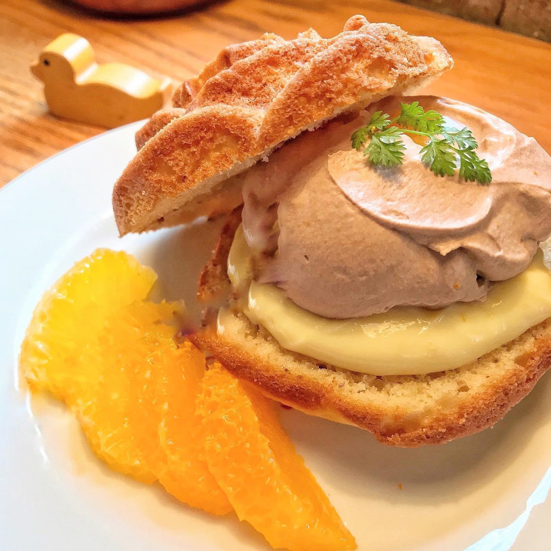 ケーキクリーム みかんとショコラクリーム(クルミドコーヒー （KURUMED COFFEE）)