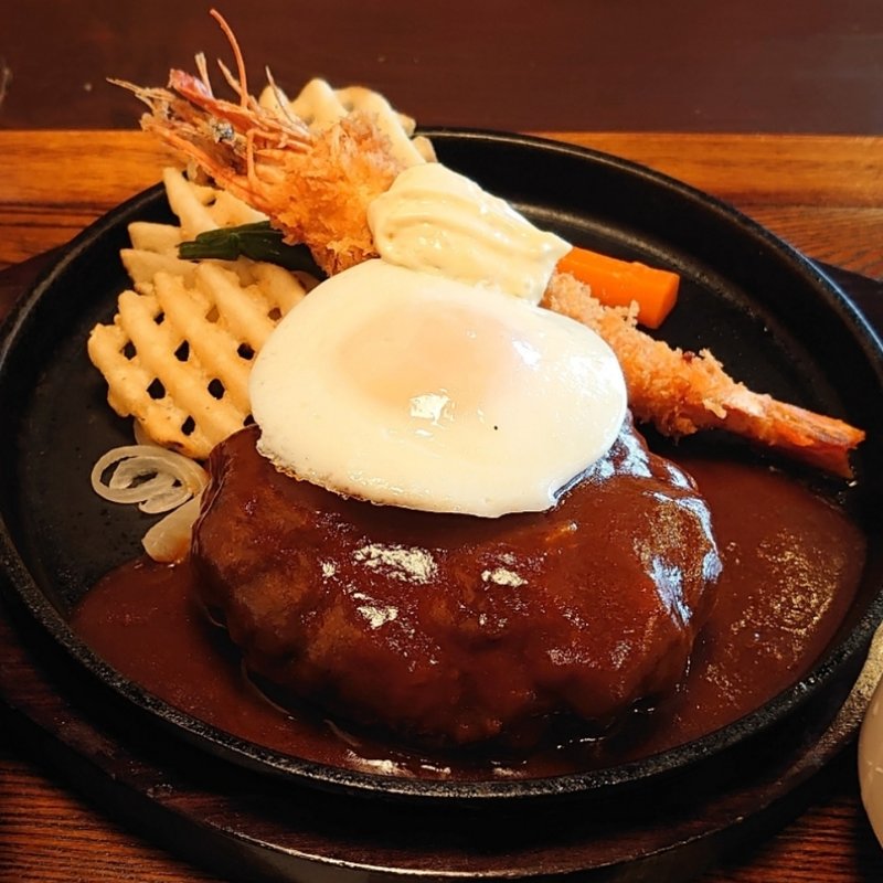 ハンバーグクラシック(デミグラスソース)(駅前食堂ウエスタン・ジャンゴ)