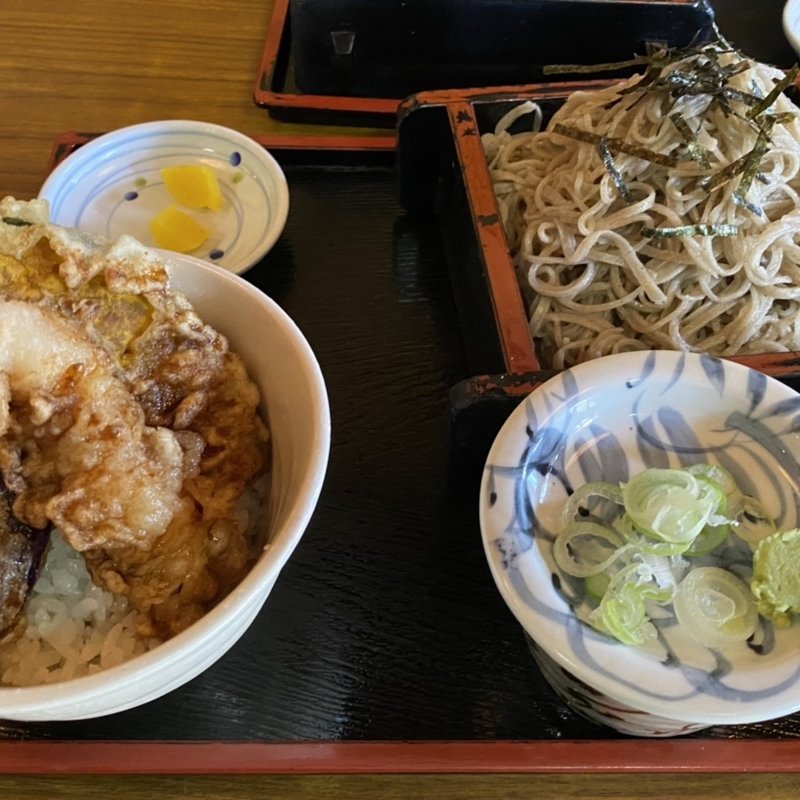 天丼ざる(手打そば処 安麺棒)