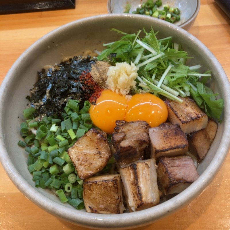 まぜそば角切りチャーシュー(麺屋いっちょう 東海店)