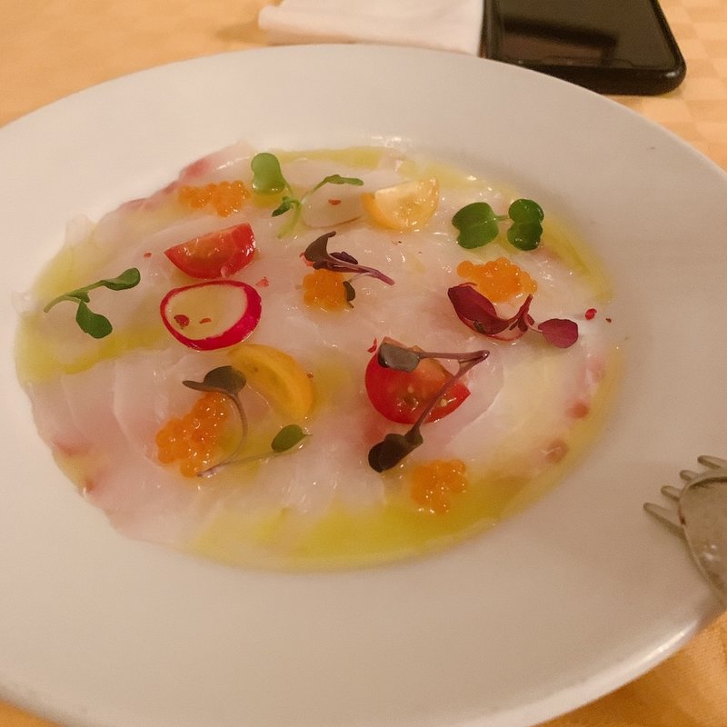 タイのカルパッチョ(LA BISBOCCIA)