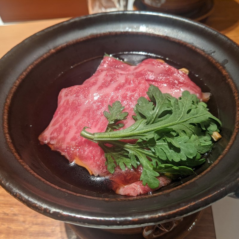 黒毛和牛すき焼き(個室割烹 寿司北大路 品川店)