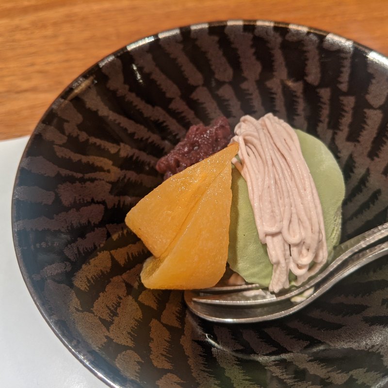 抹茶アイス(個室割烹 寿司北大路 品川店)