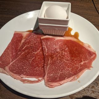 和牛炙りすき焼き(焼肉の和民　横浜店)