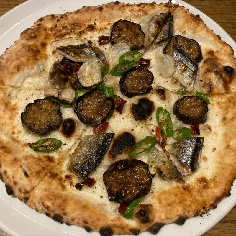 秋刀魚とナス、ししとうのマリナーラビアンカ(SALVATORE CUOMO＆BAR 仙台)