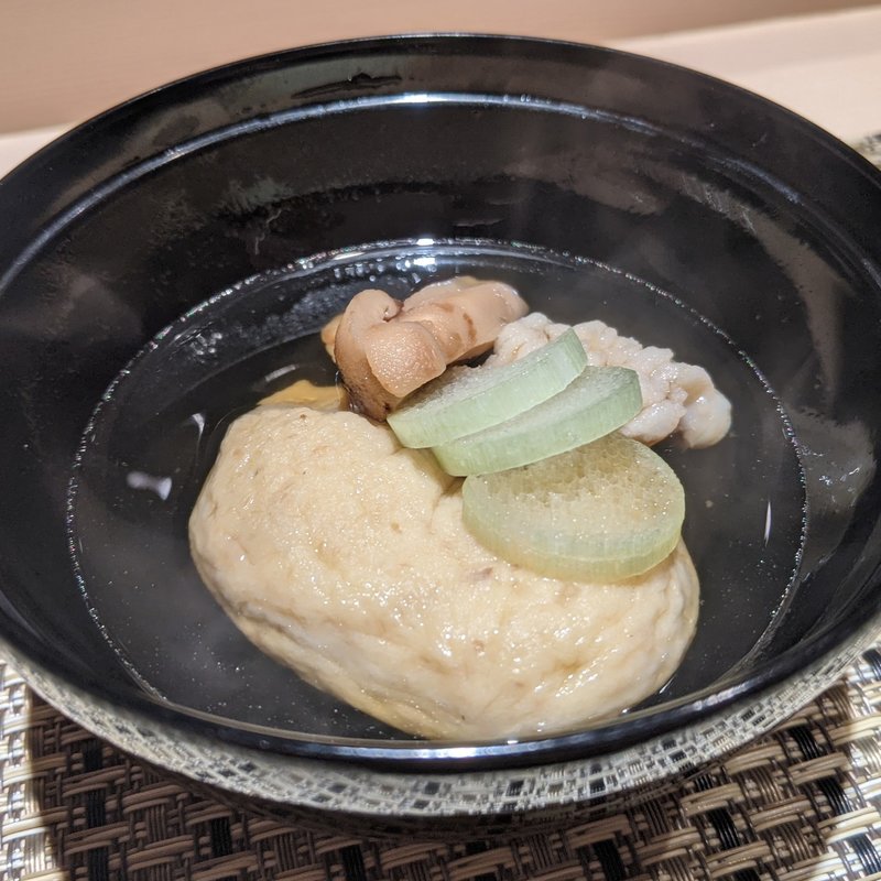 松茸真丈、鱧(横浜 鮨 黒潮海閤)