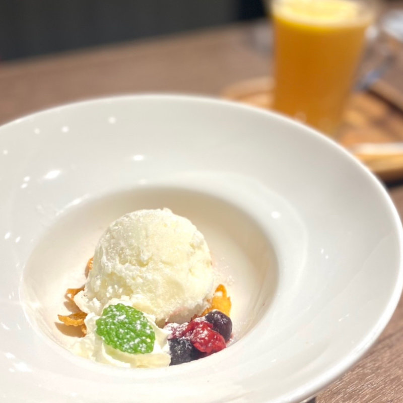 本日のジェラート（マロン入りミルク）(common cafe 千葉駅店)