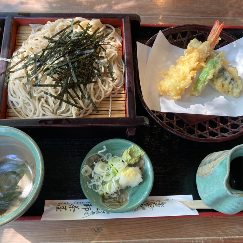 天ざる(手打そば 大師茶屋)