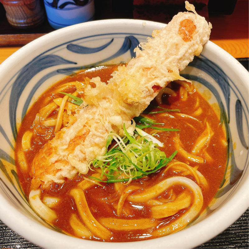 特製カレーうどん　ちく天トッピング(釜あげ饂飩 唐庵)