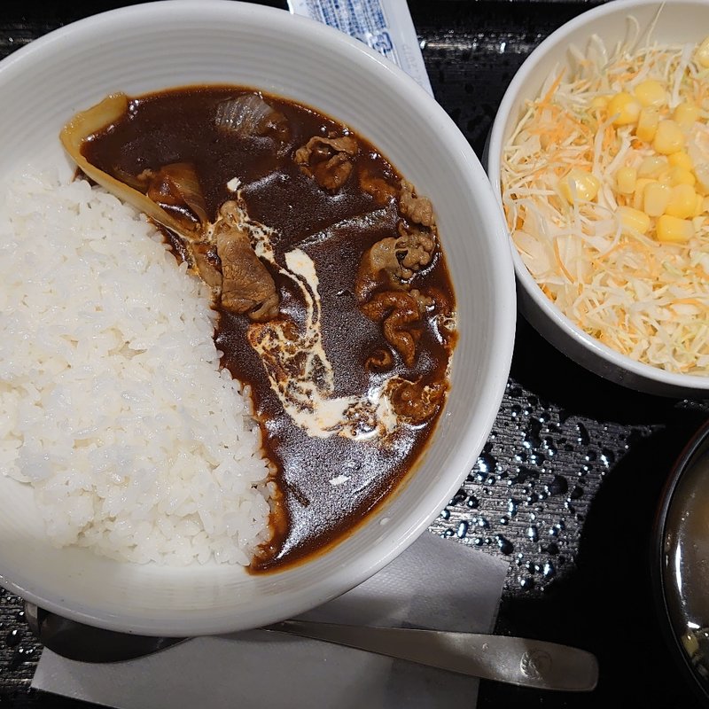 牛ハヤシライス Aセット(吉野家 大井町駅西口店 )