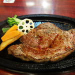 最高級USAアンガスプライムロースステーキ定食300g(肉が一番 天神店)