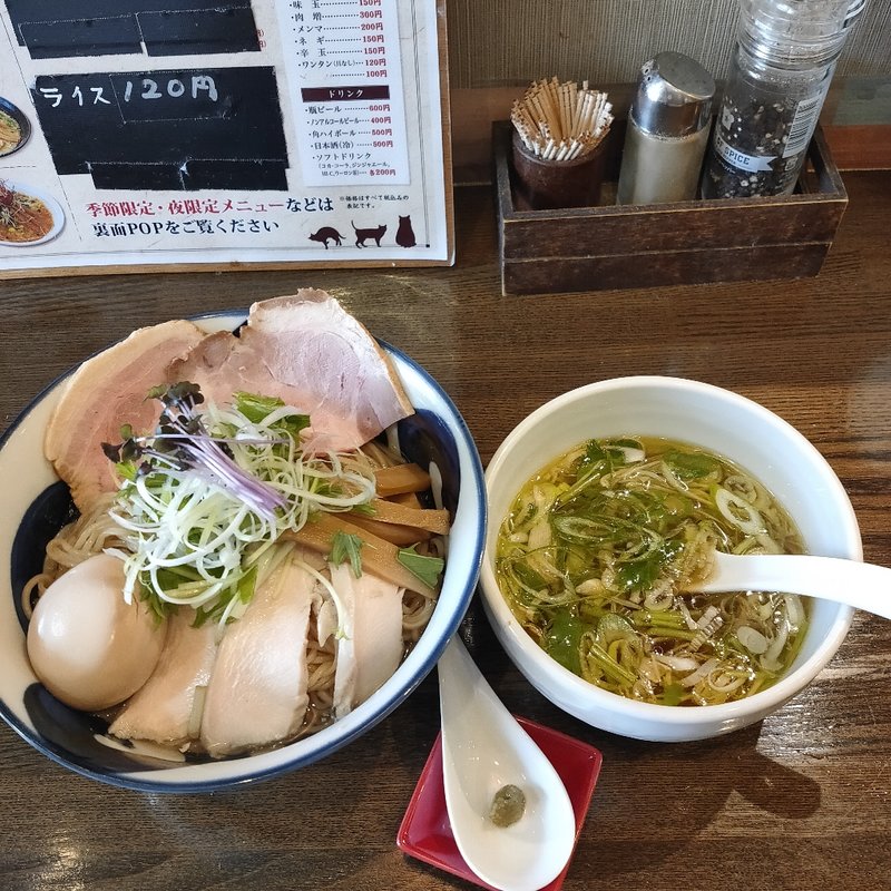 鶏塩つけ麺(麺屋 信成)