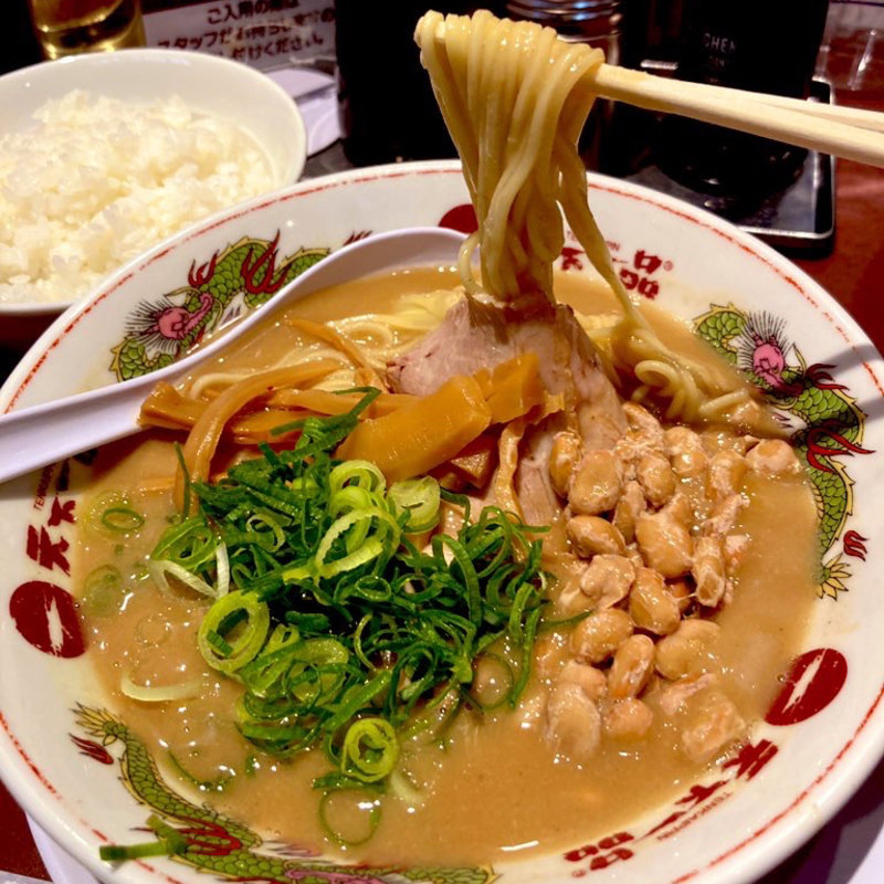 納豆ラーメン(天下一品 高円寺店)