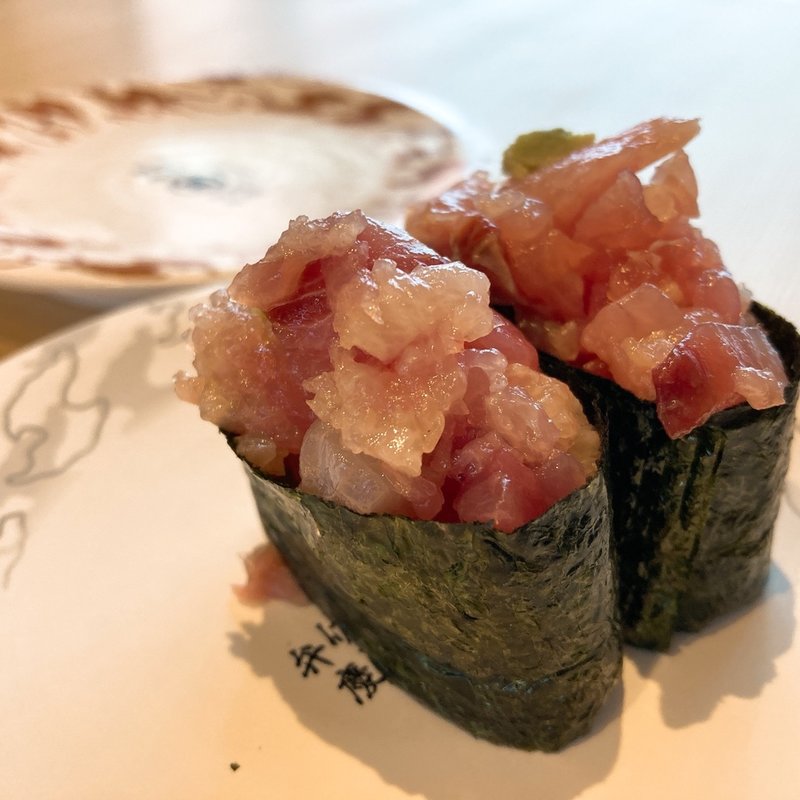 ぶりたたき(回転寿司弁慶　万代シテイ店)