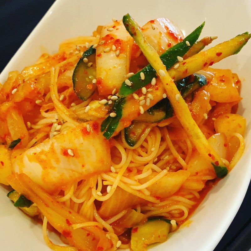 素麺ピビン麺(キムチの山田商店)