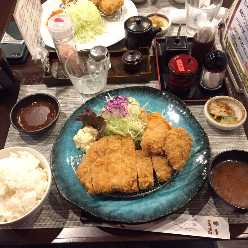 米澤豚まんぷく定食(大阪市 とんかつ一番2deux)