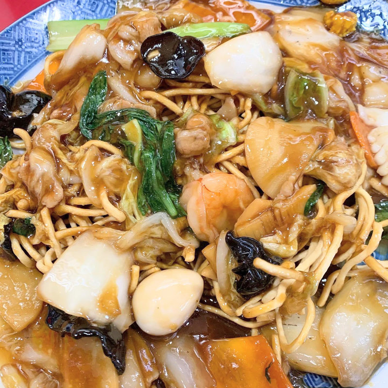 海鮮かた焼きそば(上海家庭料理 大吉)