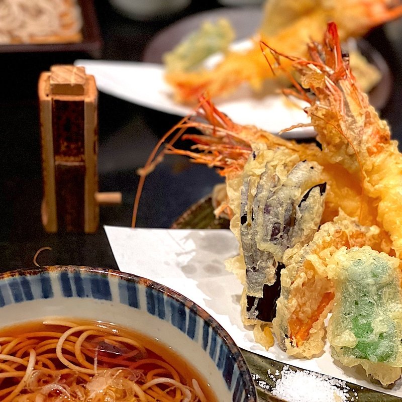 上天ぷら蕎麦(せきれい橋 川上庵 )