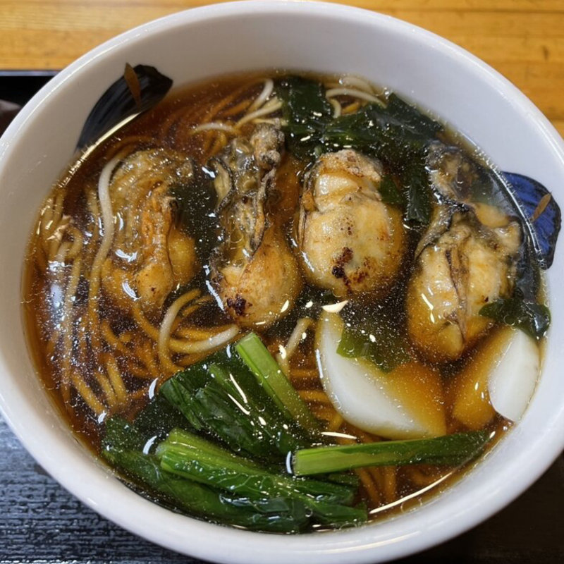 牡蠣そば(きそば 柏屋 （かしわや）)