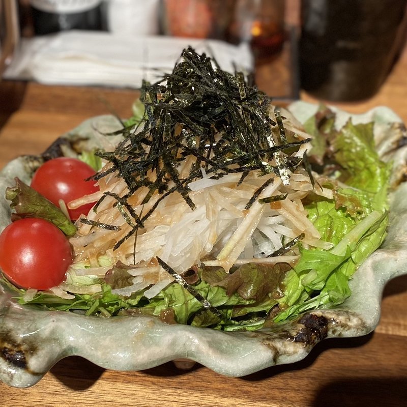 大根サラダ(炭火焼鳥パパロク)