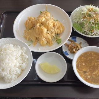 エビマヨ定食(台湾料理　四季紅 館林店 )