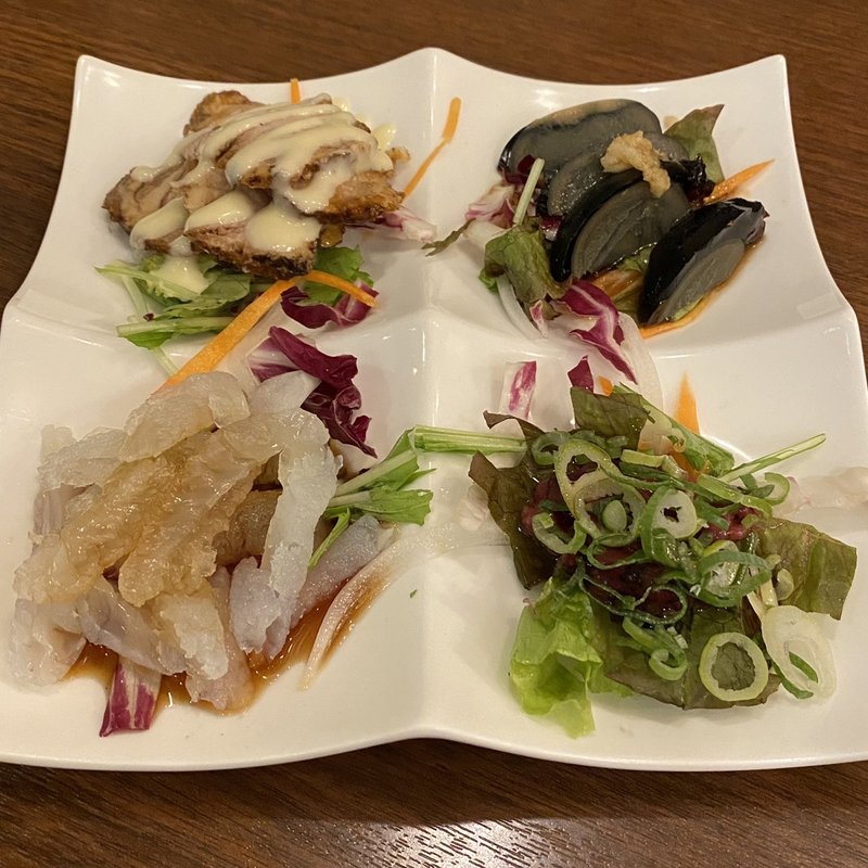 前菜盛り合わせ（四種）(扇 （ＳＥＮ）)