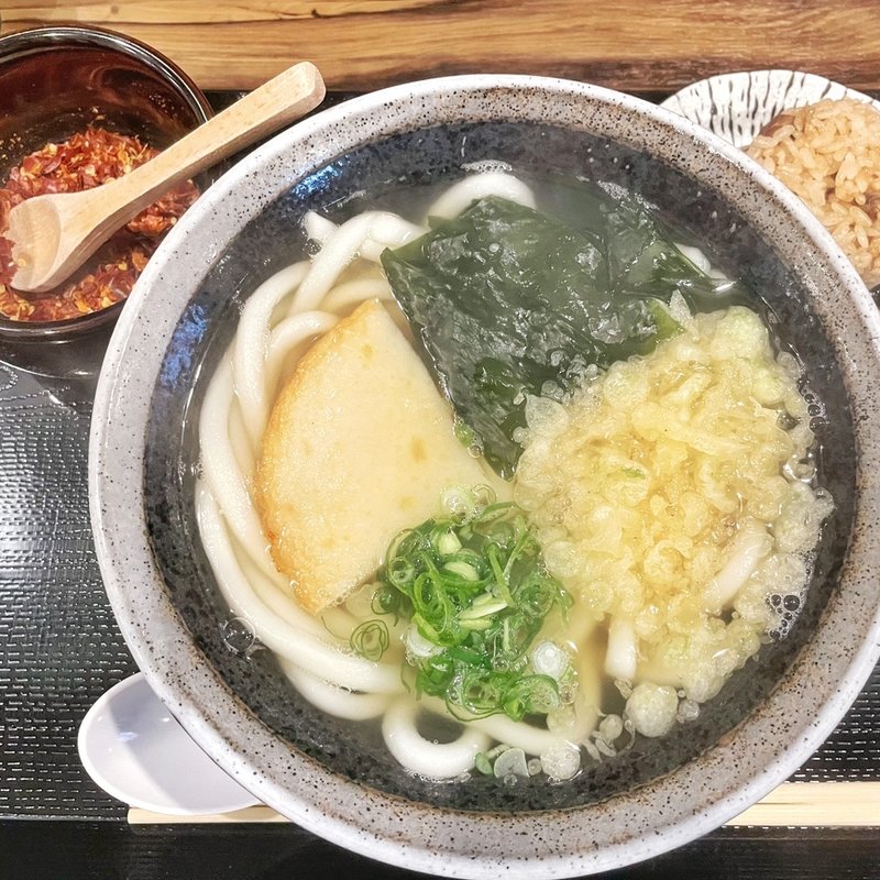 ランチうどんセット(久留米風博多うどん ふくべ)