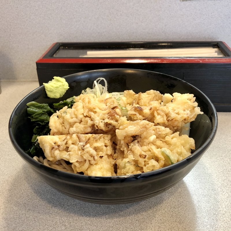 冷やし天玉そば(そば処 かめや 御徒町店 )